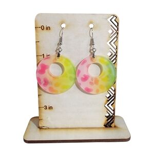 Wild Pop Acrylic Drop Earrings